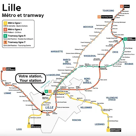 Bright Flat In The Heart Of Vieux Lille. Appartamento Lilla